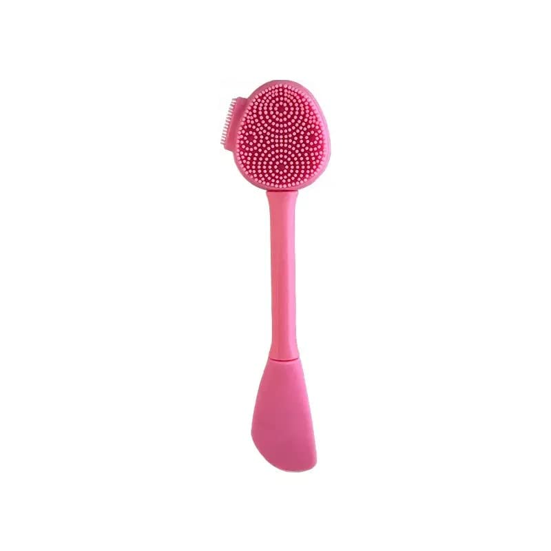 4 In 1 Soft Silicone Blackhead Remover | Face Scrubber Brush | Face Mask Applicator & Scrubber | Skin-friendly Facial Cleaning Brush. [PINK COLOR, PACK OF 1]