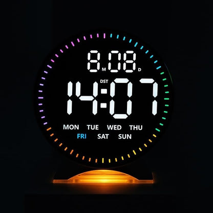 Digital Table Alarm Clock White