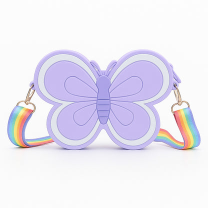 Portable Cute Phone Sling Bag Small Casual Utility Bag Popillon Cartoon Crossbody Purse Mini Mobile Pouch Picnic Bags Kids for School, College and Office