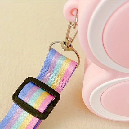 Portable Cute Phone Sling Bag Small Casual Utility Bag Popillon Cartoon Crossbody Purse Mini Mobile Pouch Picnic Bags Kids for School, College and Office