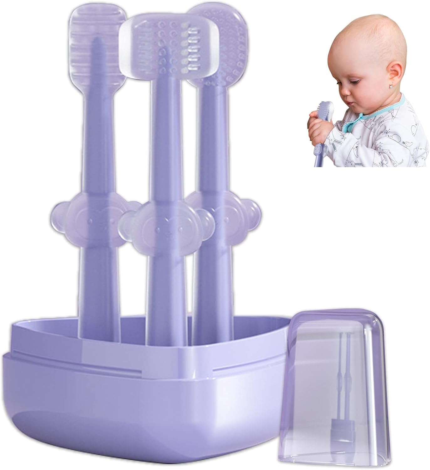 Baby Oral Care Set Baby Training Toothbrush Set