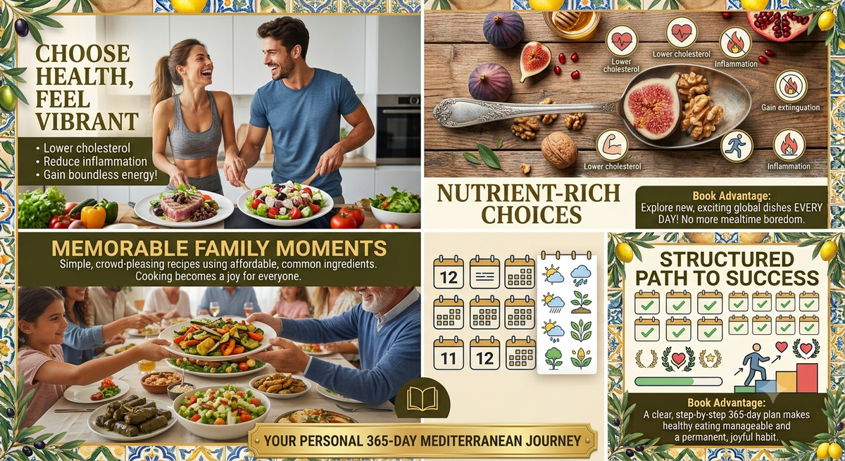 365 Days of Mediterranean Diet
Recipes